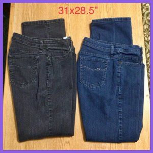 2pr Straight Leg Jeans, sz 12M